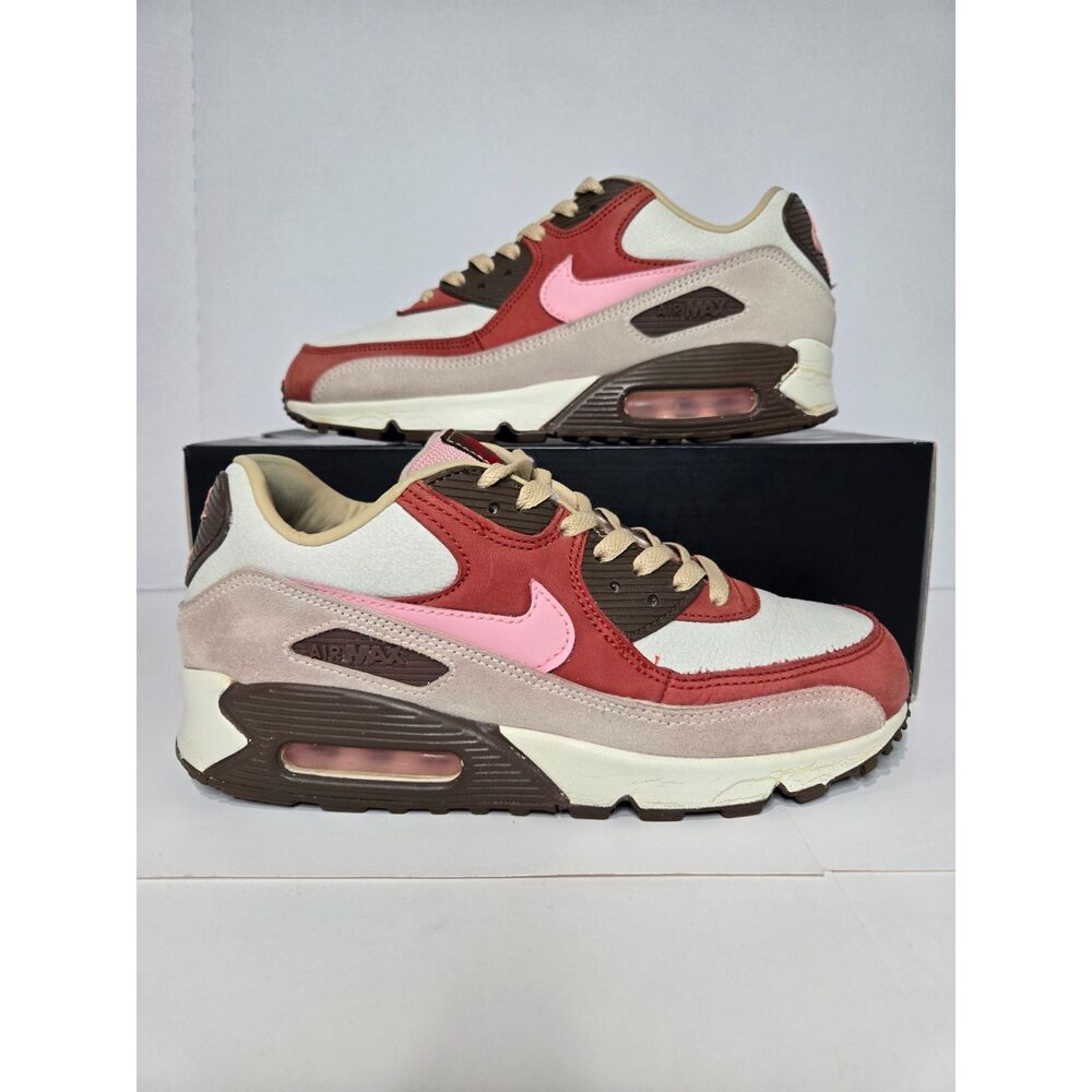 Nike Air Max 90 NRG Bacon 2021 Retro Sneakers | Men's Size 8.5 | Pink Red White